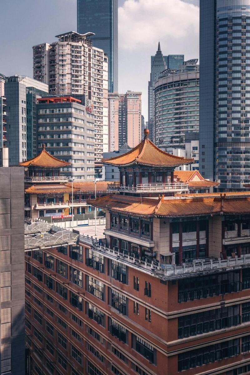 Boutique Of Meditation With Cuisine & Night View, Exit 2 Liujiatai Station Line 9 Chongqing Exteriör bild