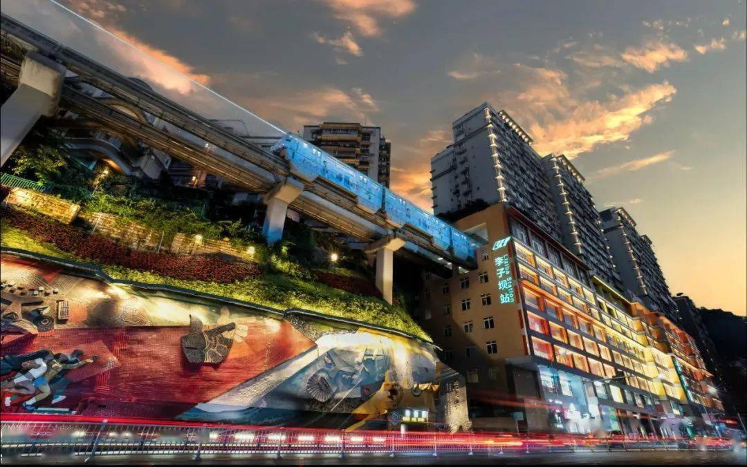 Boutique Of Meditation With Cuisine & Night View, Exit 2 Liujiatai Station Line 9 Chongqing Exteriör bild