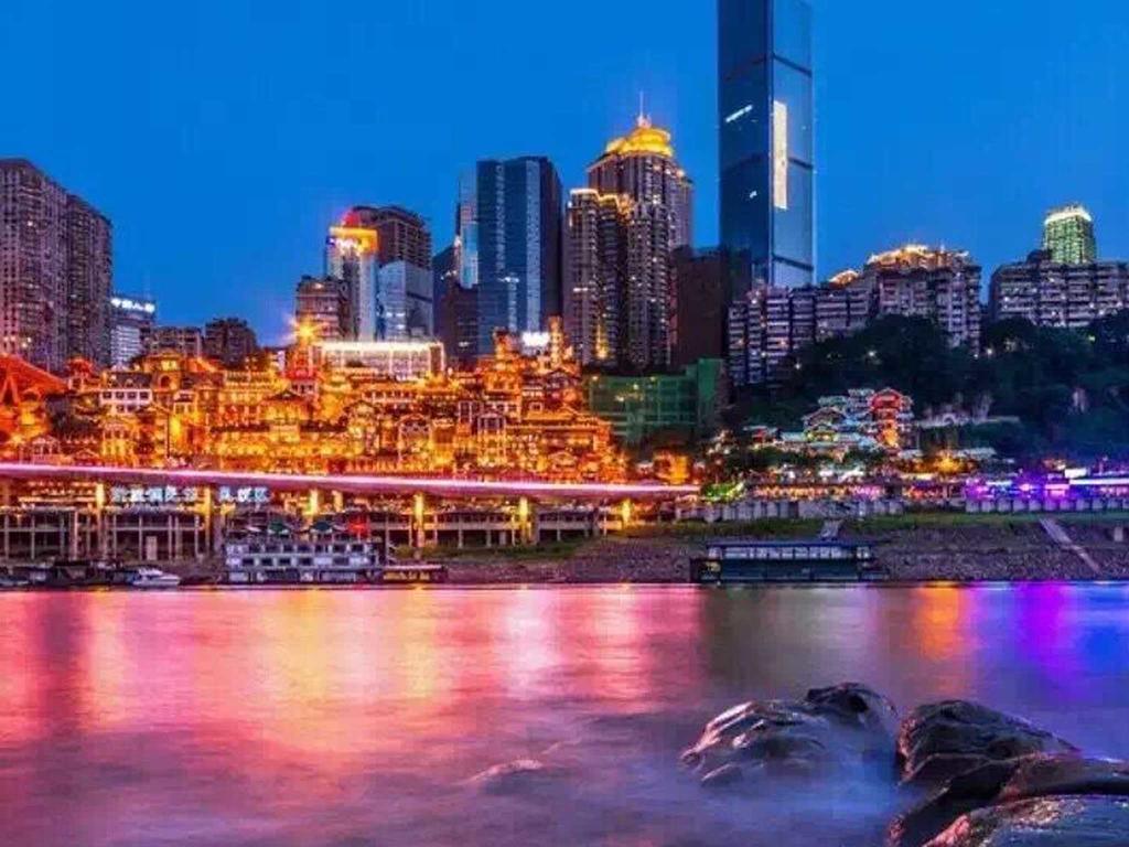 Boutique Of Meditation With Cuisine & Night View, Exit 2 Liujiatai Station Line 9 Chongqing Exteriör bild